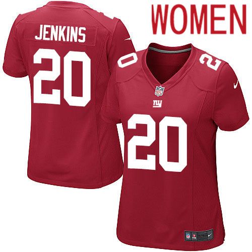 Women New York Giants 20 Janoris Jenkins Nike Red Game NFL Jersey